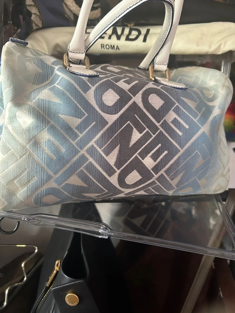 Fendi Forever Bauletto Boston Bag